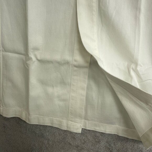 NEW Wrangler White Denim Midi Skirt Women's Size 8 Button Front - Picture 12 of 13